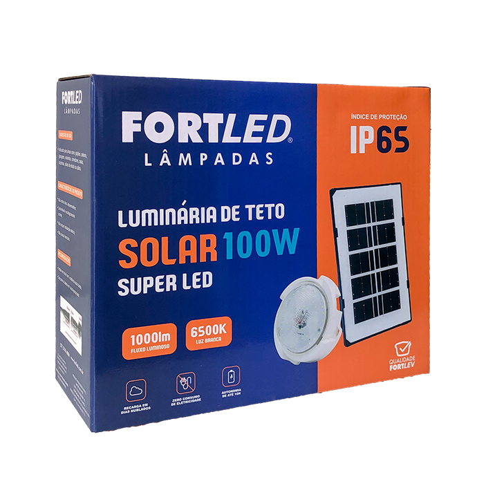 Luminária de Teto Solar 100W